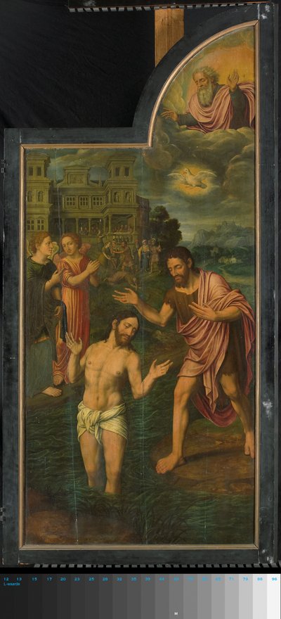 Triptychon mit Szenen aus dem Leben des Heiligen Johannes des Täufers, rechter Flügel von Jan van II Coninxloo