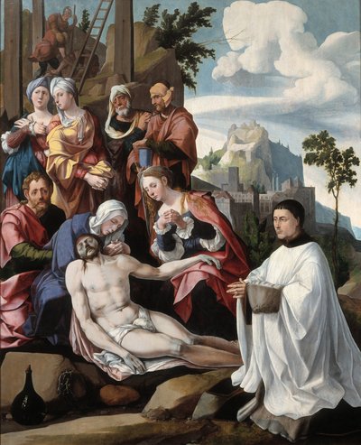 Beweinung Christi mit einem Stifter von Jan van Scorel