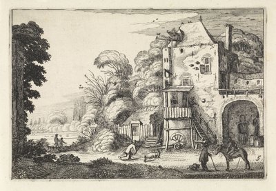 Gasthaus in einer Landschaft von Jan van de Velde (II)