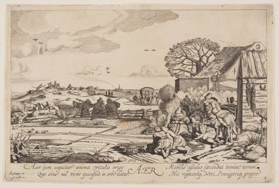 Luft (mit Blick auf Haarlem), aus Die vier Elemente von Jan van de Velde II