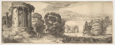 Der Tempel der Sibylle in Tivoli aus Landschaften und Ruinen, ca. 1615 von Jan van de Velde II