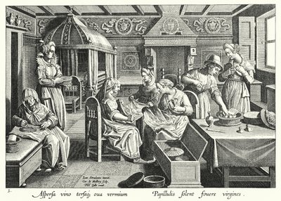 Die Handhabung der Seidenraupeneier von Jan van der Straet