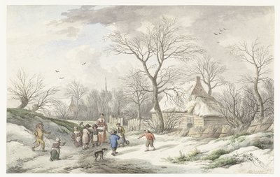 Winter: Versammlung für den Faschingsdienstag von Jan van der Meer (II)