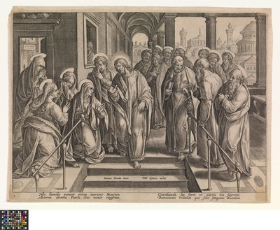 Christus kündigt sein Leiden an von Jan van der Straet