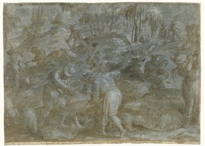 Jagd auf Stachelschweine, Jagdpartien, Bd. 2 (Serientitel) von Jan van der Straet