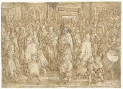 Rückkehr des Großherzogs Cosimo I. von Toskana in seinen Palast von Jan van der Straet