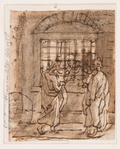 St. Peter im Gefängnis von Jan van der Straet, called Stradanus