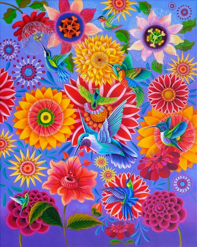 Kolibris, 2024 von Jane Tattersfield