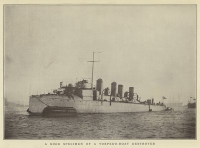 Ein gutes Beispiel eines Torpedoboot-Zerstörers von Japanese Photographer