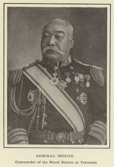 Admiral Inouye, Kommandant der Marinebasis in Yokosuka von Japanese Photographer