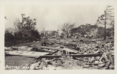 Nachwirkungen des Großen Kanto-Erdbebens, Japan, 1923 von Japanese Photographer