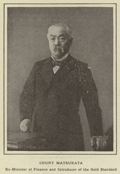 Graf Matsukata, Ex-Finanzminister und Einführer des Goldstandards von Japanese Photographer