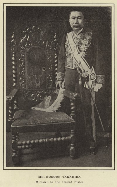 Herr Kogoro Takahira, Minister in den Vereinigten Staaten von Japanese Photographer