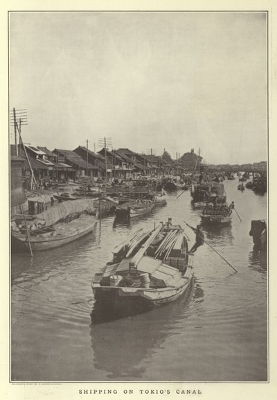 Schifffahrt auf Tokios Kanal von Japanese Photographer