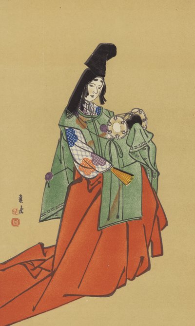 Eine Shirabyoshi in der Zeit der Kamakura-Regierung von Japanese School