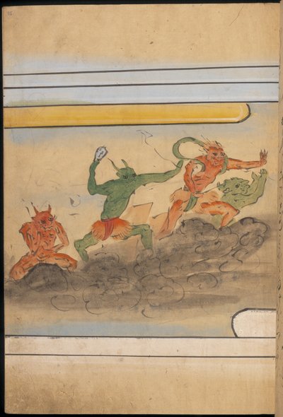 Bewaffnete Kobolde, Illustration aus dem 