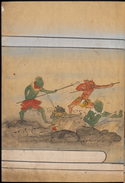 Bewaffnete Kobolde, Illustration aus dem 