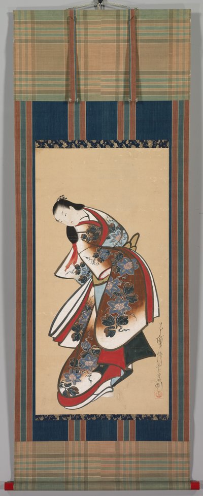 Kurtisane, frühes 18. Jahrhundert von Japanese School
