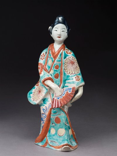 Figur einer tanzenden Frau, japanisch, wahrscheinlich 17. Jahrhundert von Japanese School