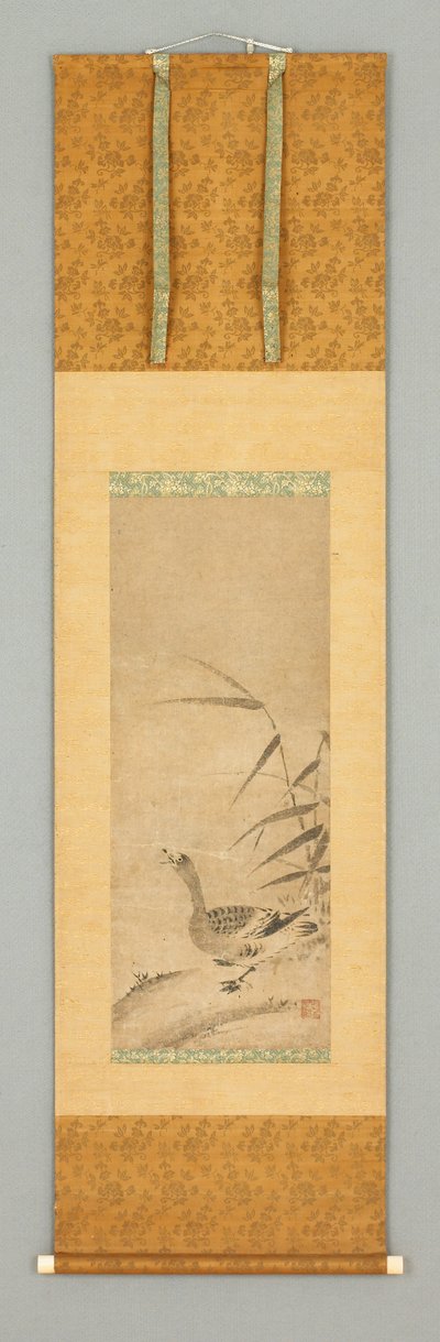 Schilf und Wildgans, späte 15. - frühe 16. Jahrhundert von Japanese School