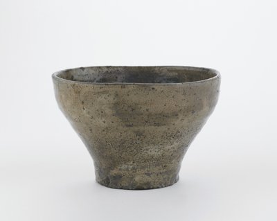 Teeschale in Form einer chinesischen Flöte, Hagi, Yamaguchi Präfektur, Edo-Periode von Japanese School