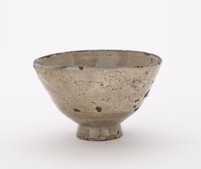 Teeschale, möglicherweise Hagi-Ware, Teeschale (chawan) von Japanese School