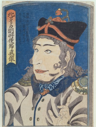Der nordamerikanische Generaladjutant Adams, um 1854 von Japanese School