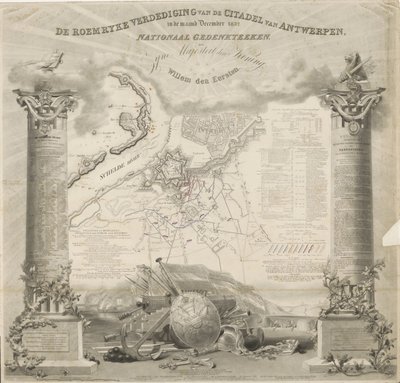 Die ruhmreiche Verteidigung der Zitadelle von Antwerpen, im Dezember 1832 von Ja.s Wyld