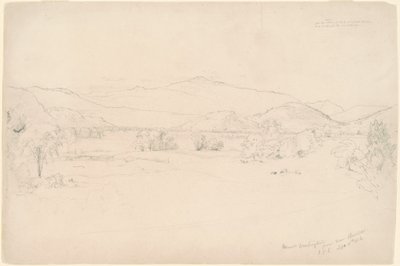 Studie für "Ansicht des Mt. Washington" von Jasper Francis Cropsey