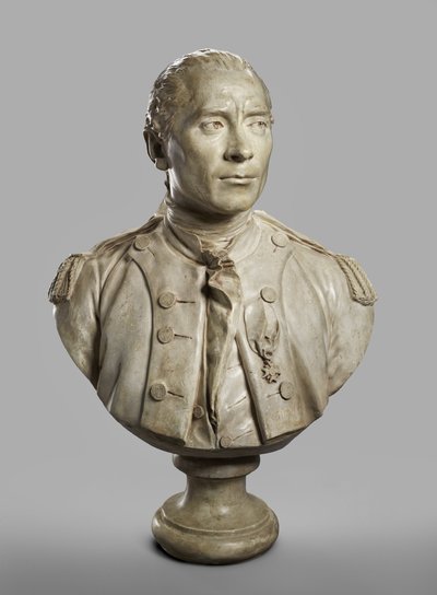 Porträtbüste von John Paul Jones, modelliert 1780, gegossen 1787-89 von Jean Antoine Houdon
