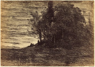 Der Wald des Einsiedlers von Jean-Baptiste-Camille Corot