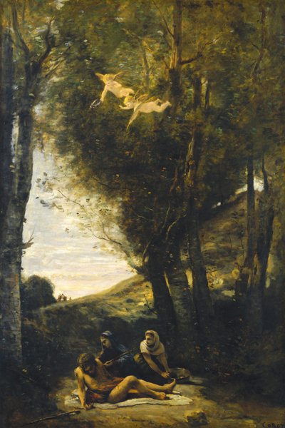 Der heilige Sebastian von den heiligen Frauen gepflegt von Jean-Baptiste-Camille Corot