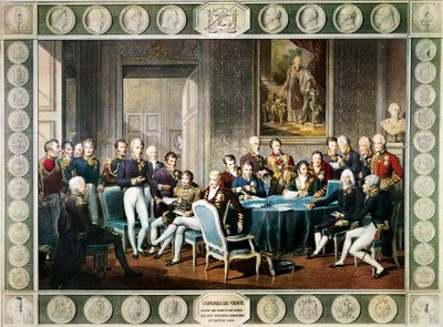 Teilnehmer am Wiener Kongress 1814-15, Österreich von Jean Baptiste (after) Isabey