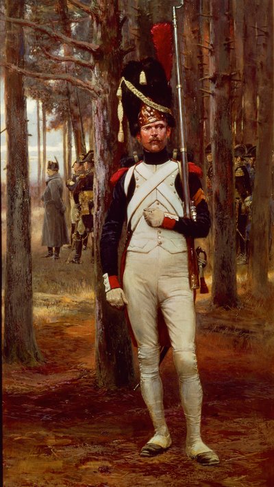 Fußgrenadier der Kaiserlichen Garde, von Edouard Detaille von Jean Baptiste Edouard Detaille