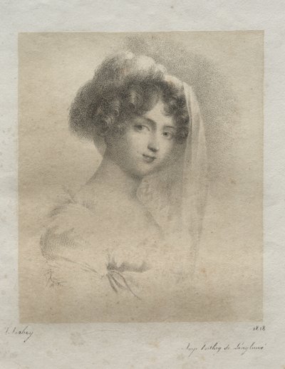Mme. Horace Vernet von Jean-Baptiste Isabey