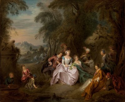 Ruhe im Park von Jean-Baptiste Joseph Pater
