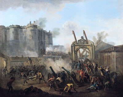 Der Sturm auf die Bastille am 14. Juli 1789 von Jean Baptiste Lallemand