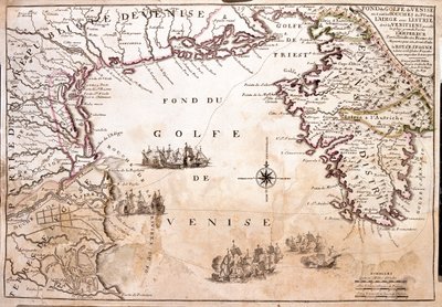 Italien (Region: Südost-Venetien), Slowenien (Statistische Region: Küsten-Karst), Kroatien (Bezirk: Istrien) von Jean Baptiste Nolin