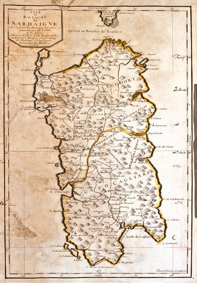 Sardinien, Italien von Jean-Baptiste Nolin