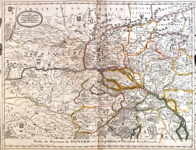 Südost-Tschechien, West-Slowakei, West-Ungarn, Ost-Österreich von Jean Baptiste Nolin