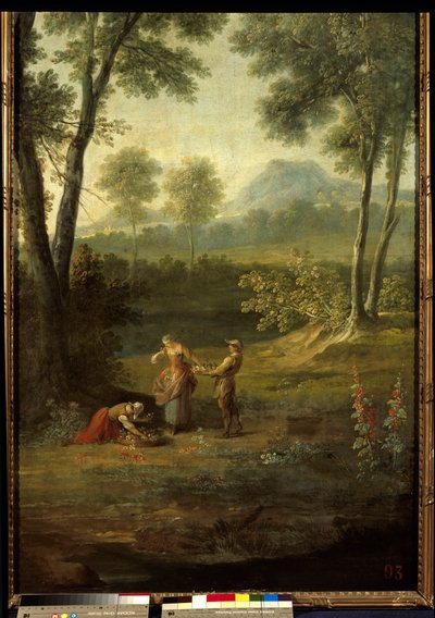 Die fünf Sinne: „Der Geruch“ (Detail) von Jean Baptiste Oudry