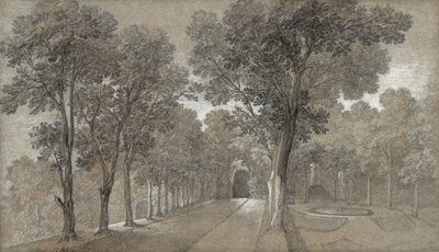 Blick auf den Park in Arcueil von Jean-Baptiste Oudry