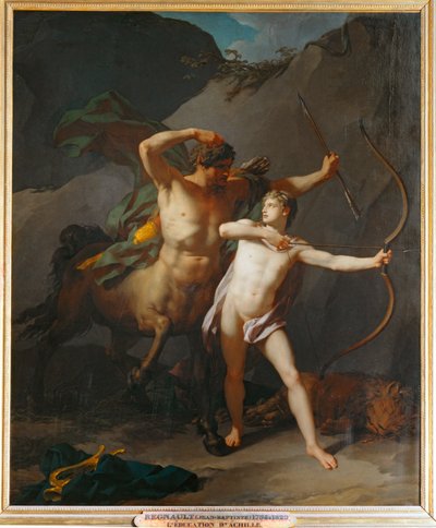Die Erziehung des Achilles durch den Zentaur Chiron von Jean-Baptiste Regnault