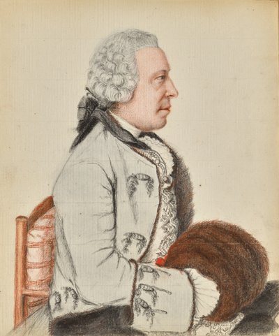 Porträt von Charles Benjamin de Langes de Montmirail, Baron de Lubières (recto und verso) von Jean-Étienne Liotard