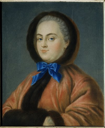 Winter. Porträt der Prinzessin Daria Alexejewna Golitsyna von Jean Francois Samsois