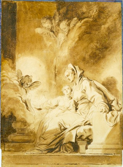Die Unterweisung Mariens von Jean-Honore Fragonard