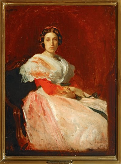 Porträt einer Dame von Jean-Louis Ernest Meissonier