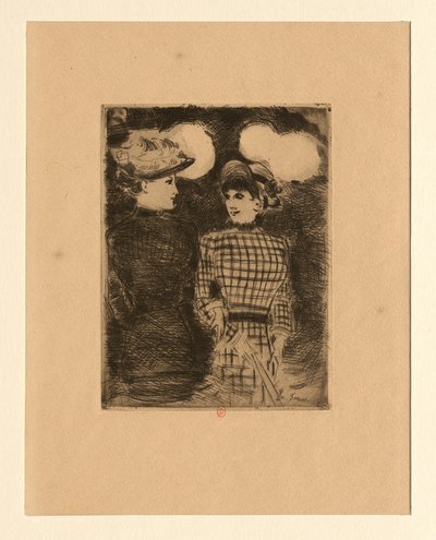 Im Bullier von Jean-Louis Forain
