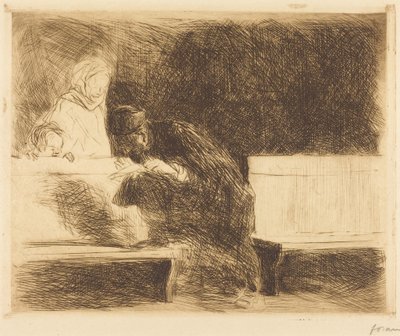 Anwalt, der ein Dossier durchgeht von Jean-Louis Forain