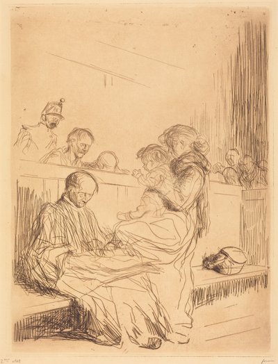 Der Angeklagte und das Kind von Jean-Louis Forain